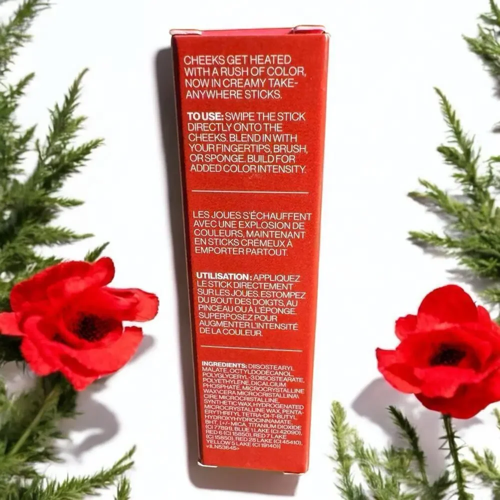 Smashbox SBX Rated Hot Stx Cream Blush Stick POPPY PIC 0.17 oz / 5g Full Size